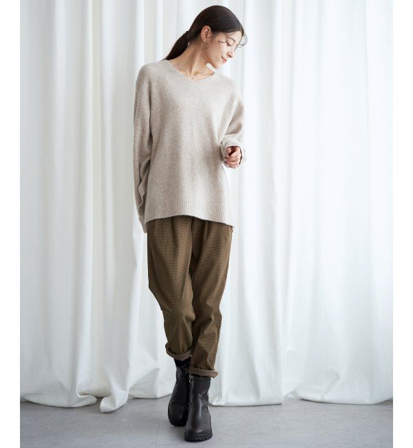 Lbc with Life「アンゴラ混Vネックニット」|カーディガン|