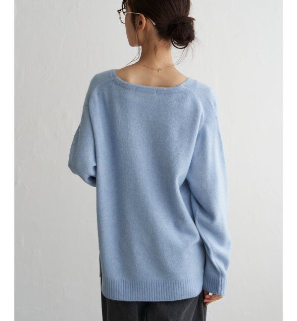 Lbc with Life「アンゴラ混Vネックニット」|カーディガン|