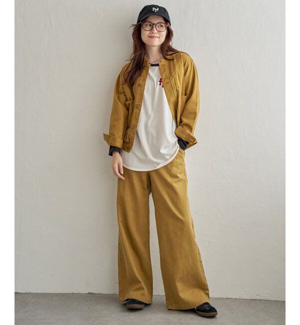 Lbc with Life「ＬＢＣデニムノーカラージャケット」|ブルゾン・スタジャン|