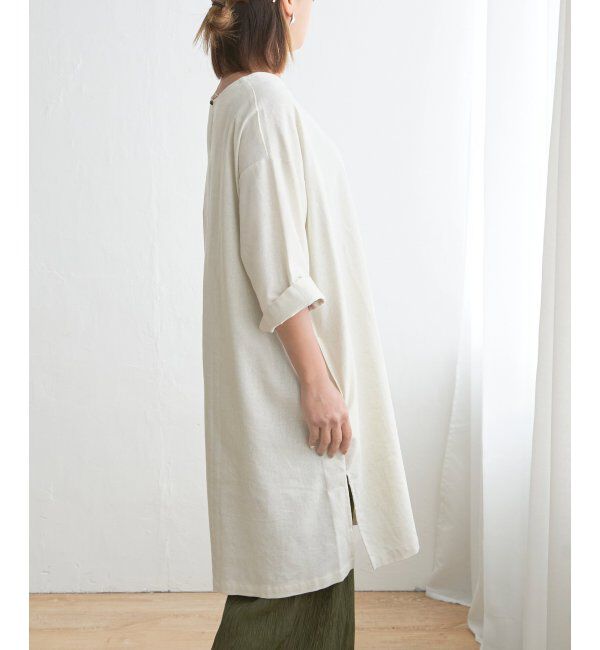 Lbc with Life「リネン混サックワンピース」|ワンピース|