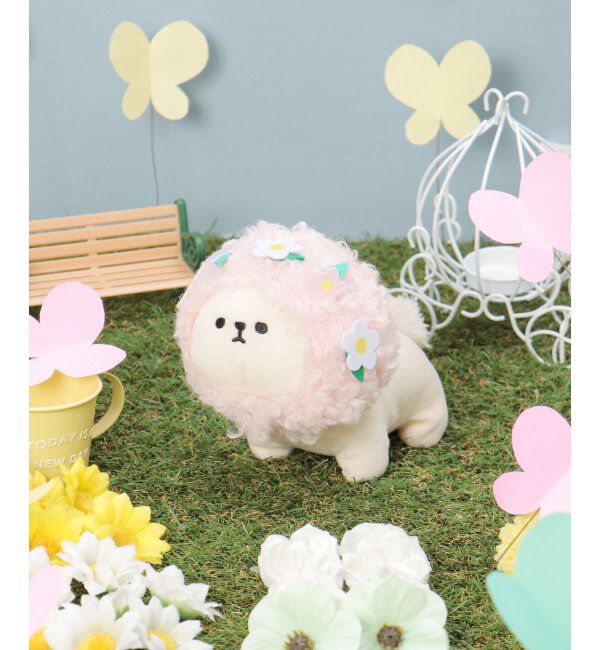 Lbc with Life「カブリモノハナバタケ」|クッション・クッションカバー|ピンク