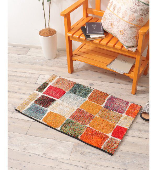 Lbc with Life「ウィルトン　フロアマット」|クッション・クッションカバー|グリーン