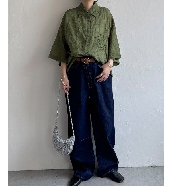 Lbc with Life「針抜きシアーボックスシルエットシャツ」|シャツ・ブラウス|