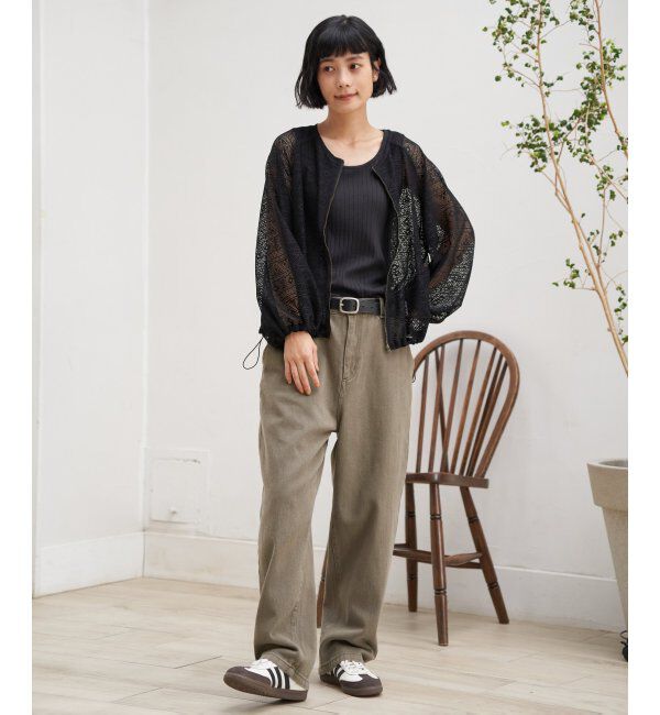 Lbc with Life「レースジップ6分ブルゾン」|ブルゾン・スタジャン|