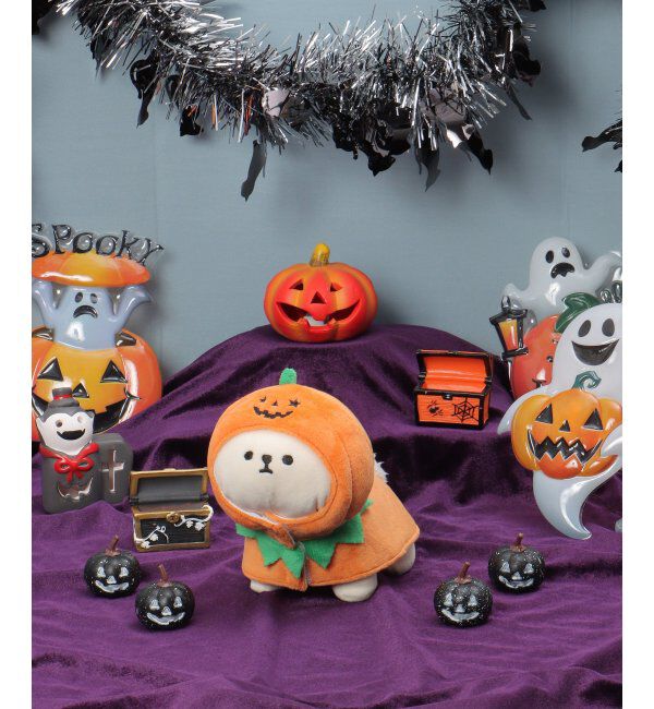 Lbc with Life「PLUFFY かぶりもの かぼちゃスーツ」|クッション・クッションカバー|オレンジ