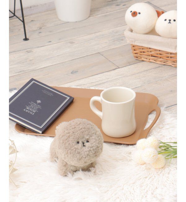 Lbc with Life「PULFFYマスコットフワモコゲンテイ」|クッション・クッションカバー|グレージュ