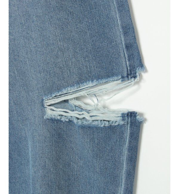 VENCE share style「サイドカットスリットストレートパンツ」|デニム|