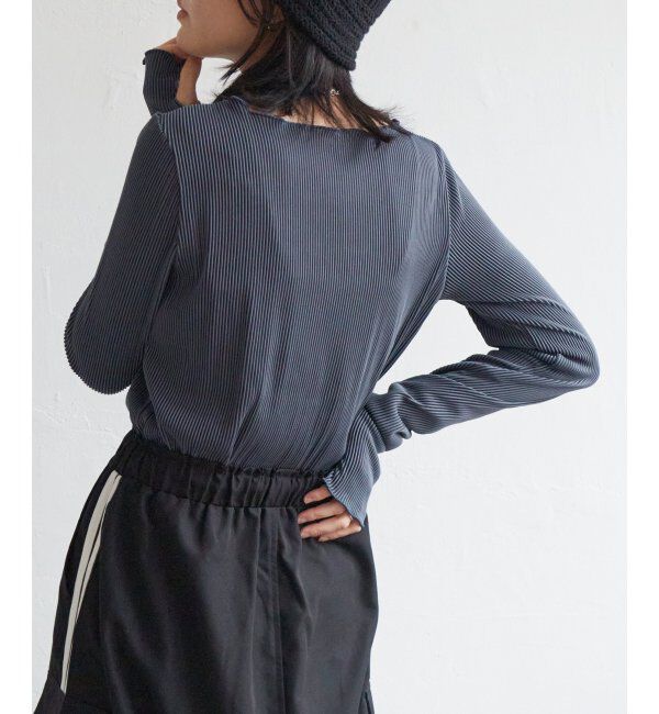 VENCE share style「ツートーン指穴開きトップス」|その他|