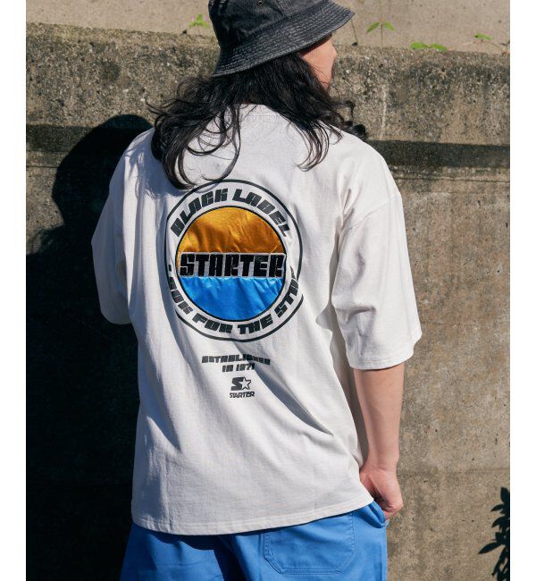 VENCE share style「STARTER BLACK LABEL スターターブラックレーベル バックワッペンロゴTシャツ」|Tシャツ・カットソー|ホワイト