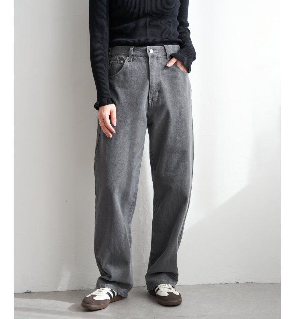 VENCE share style「12ozデニムローライズパンツ」|デニム|