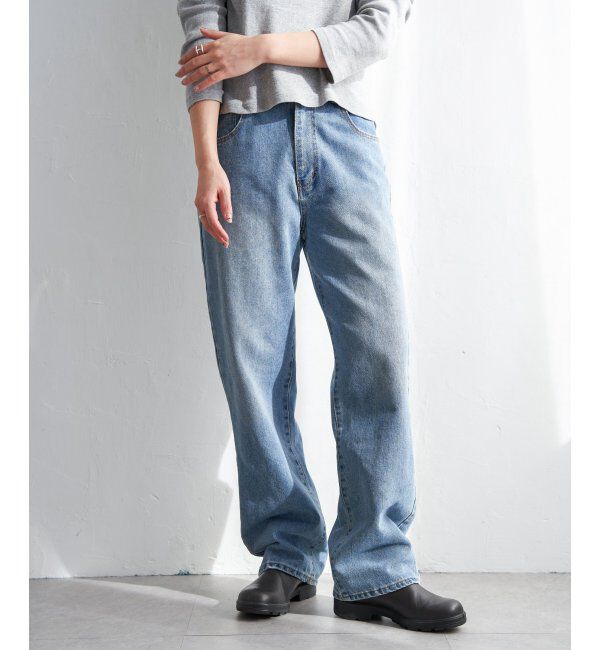 VENCE share style「12ozデニムローライズパンツ」|デニム|