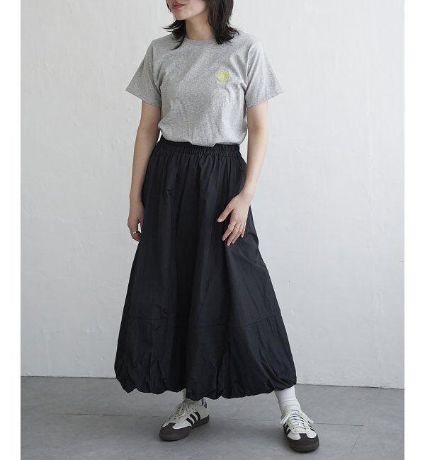 VENCE share style「天竺フラワー刺繍コンパクトTシャツ」|Tシャツ・カットソー|