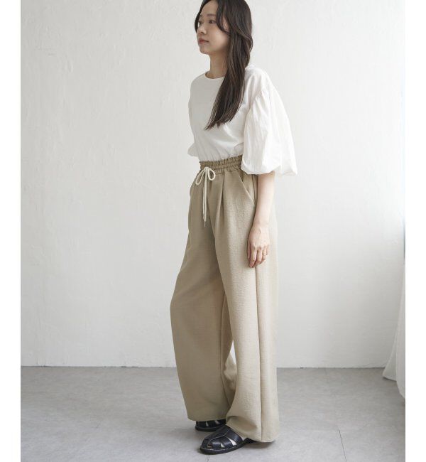 VENCE share style「天竺袖ナイロンバルーンプルオーバー」|Tシャツ・カットソー|