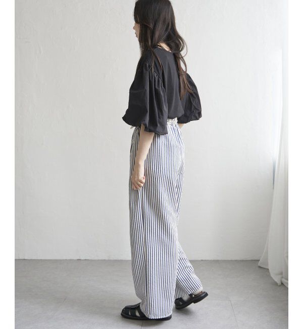 VENCE share style「天竺袖ナイロンバルーンプルオーバー」|Tシャツ・カットソー|