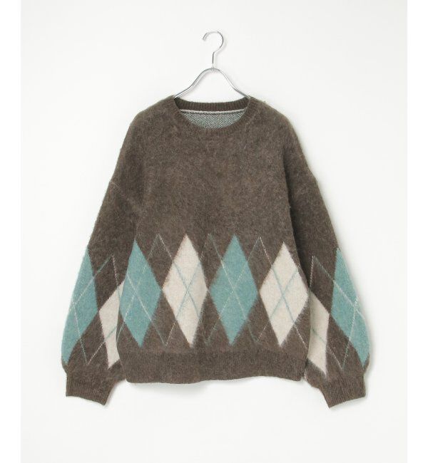 VENCE share style「アーガイルニットプルオーバー」|ニット・セーター|ブラウン