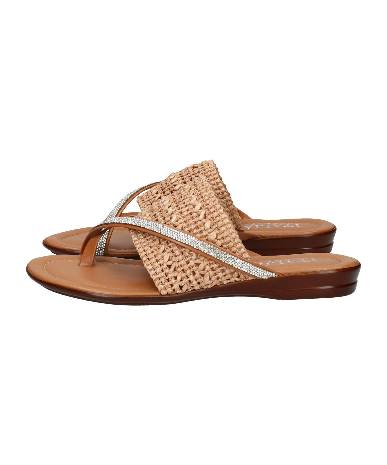 IMPORT SELECT「【ITALIAN SHOEMAKERS】ビジュークロスストラップトングサンダル(952352)」|サンダル|