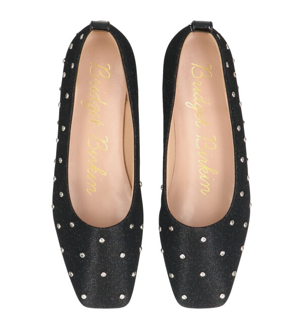 Bridget Birkin「【Bridget Birkin】ドットビジューグリッターフラットシューズ(551540)」|その他|