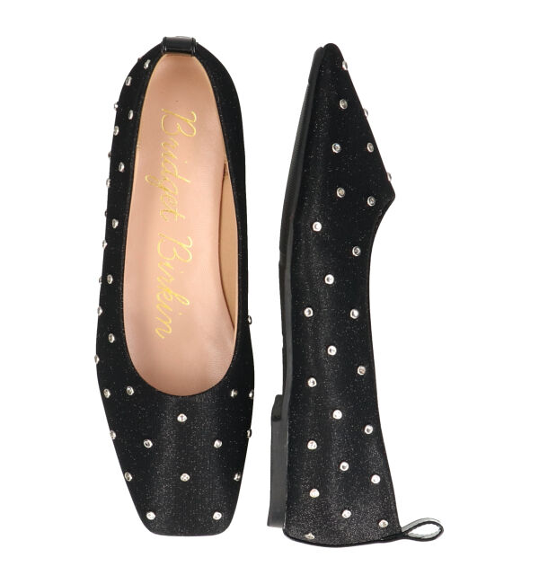 Bridget Birkin「【Bridget Birkin】ドットビジューグリッターフラットシューズ(551540)」|その他|