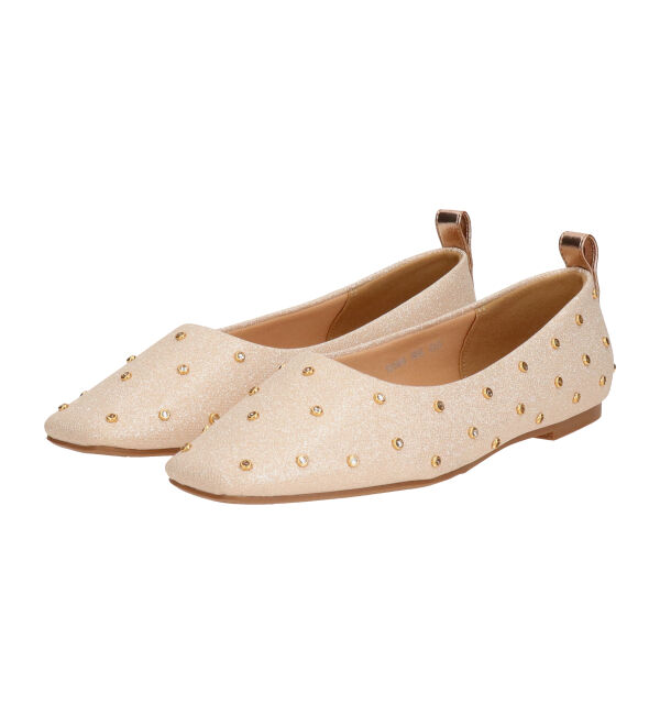 Bridget Birkin「【Bridget Birkin】ドットビジューグリッターフラットシューズ(551540)」|その他|