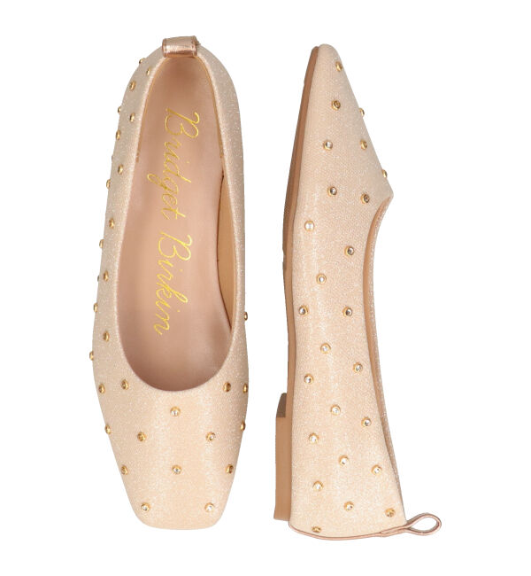 Bridget Birkin「【Bridget Birkin】ドットビジューグリッターフラットシューズ(551540)」|その他|