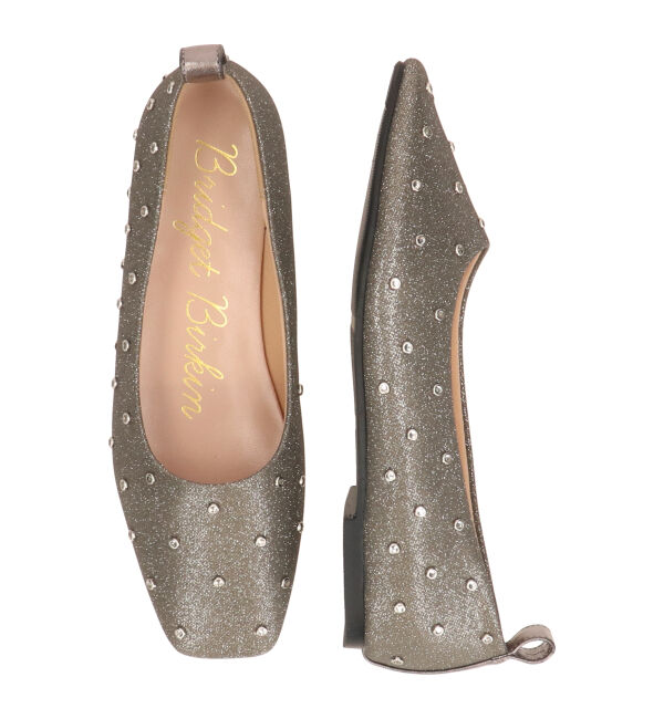 Bridget Birkin「【Bridget Birkin】ドットビジューグリッターフラットシューズ(551540)」|その他|