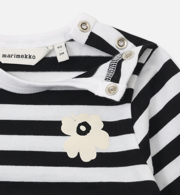 Marimekko「【kids】Vinde Tasaraita Unikko ロンパース」|ロンパース|