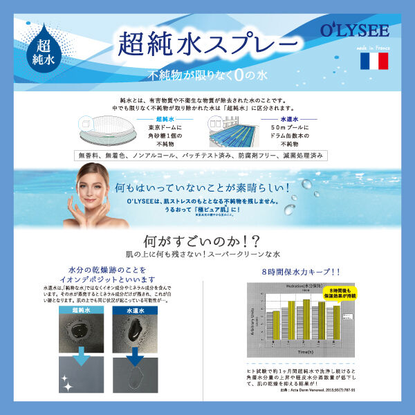  「O'LYSEE(オリセ) ピュア ウォータースプレー 本体 (ミニサイズ（50mL）)」|化粧水|