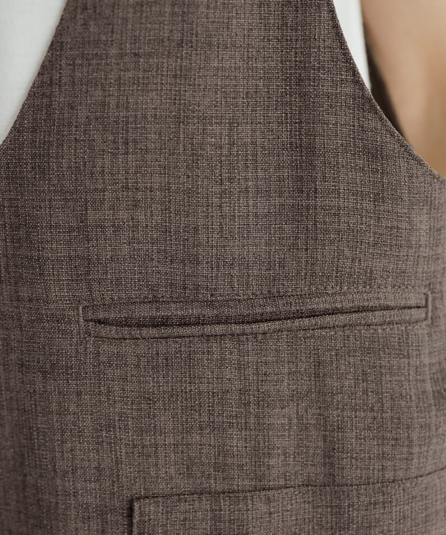 STYLE DELI「綾織り裾スリットサロペット」|オールインワン|