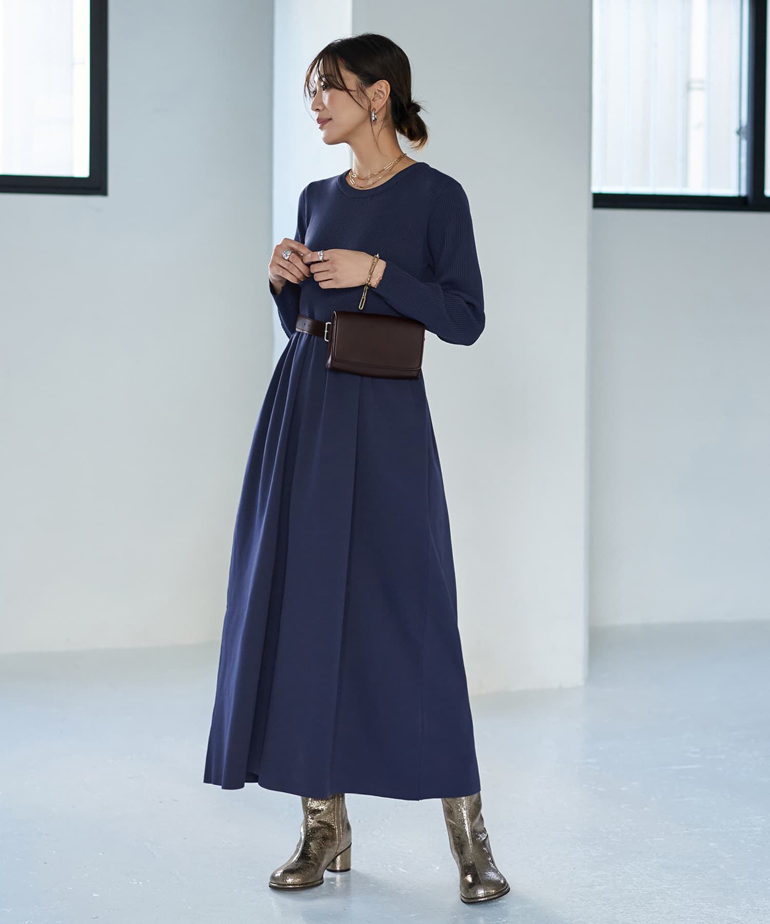 STYLE DELI「スポンディッシュ立体スカートワンピース」|ワンピース|