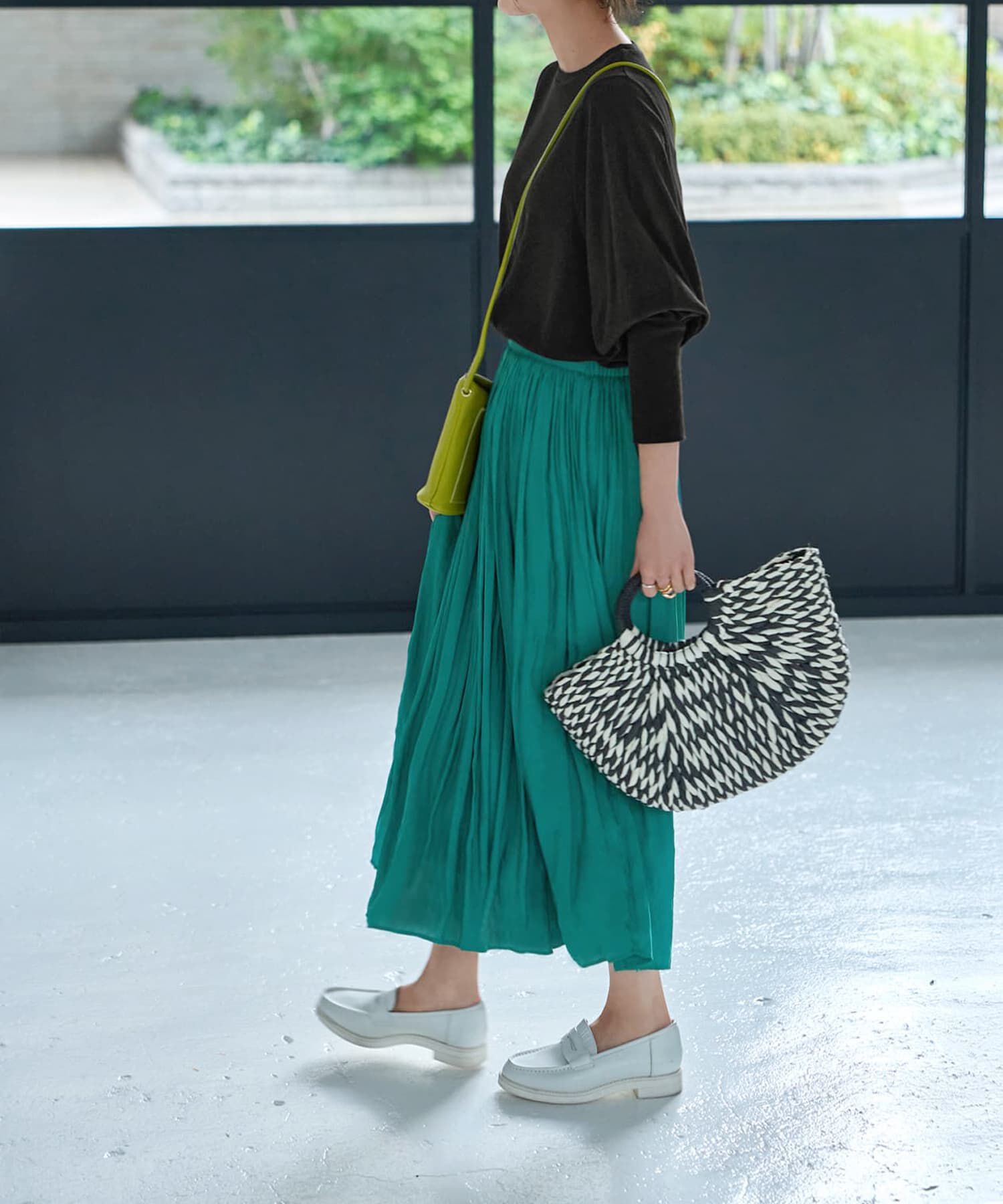 STYLE DELI「【Made in Japan】なめらかテンセル袖ギャザートップス」|Tシャツ・カットソー|