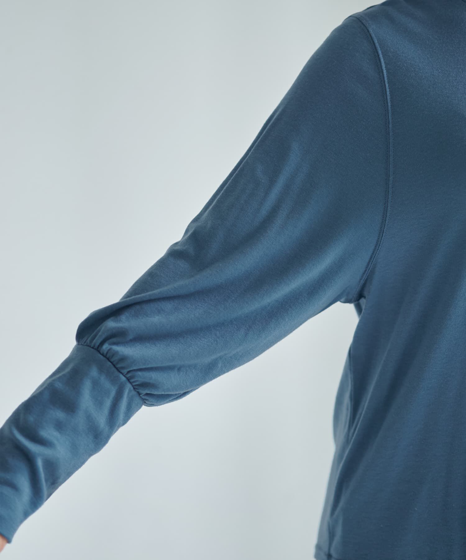 STYLE DELI「【Made in Japan】なめらかテンセル袖ギャザートップス」|Tシャツ・カットソー|