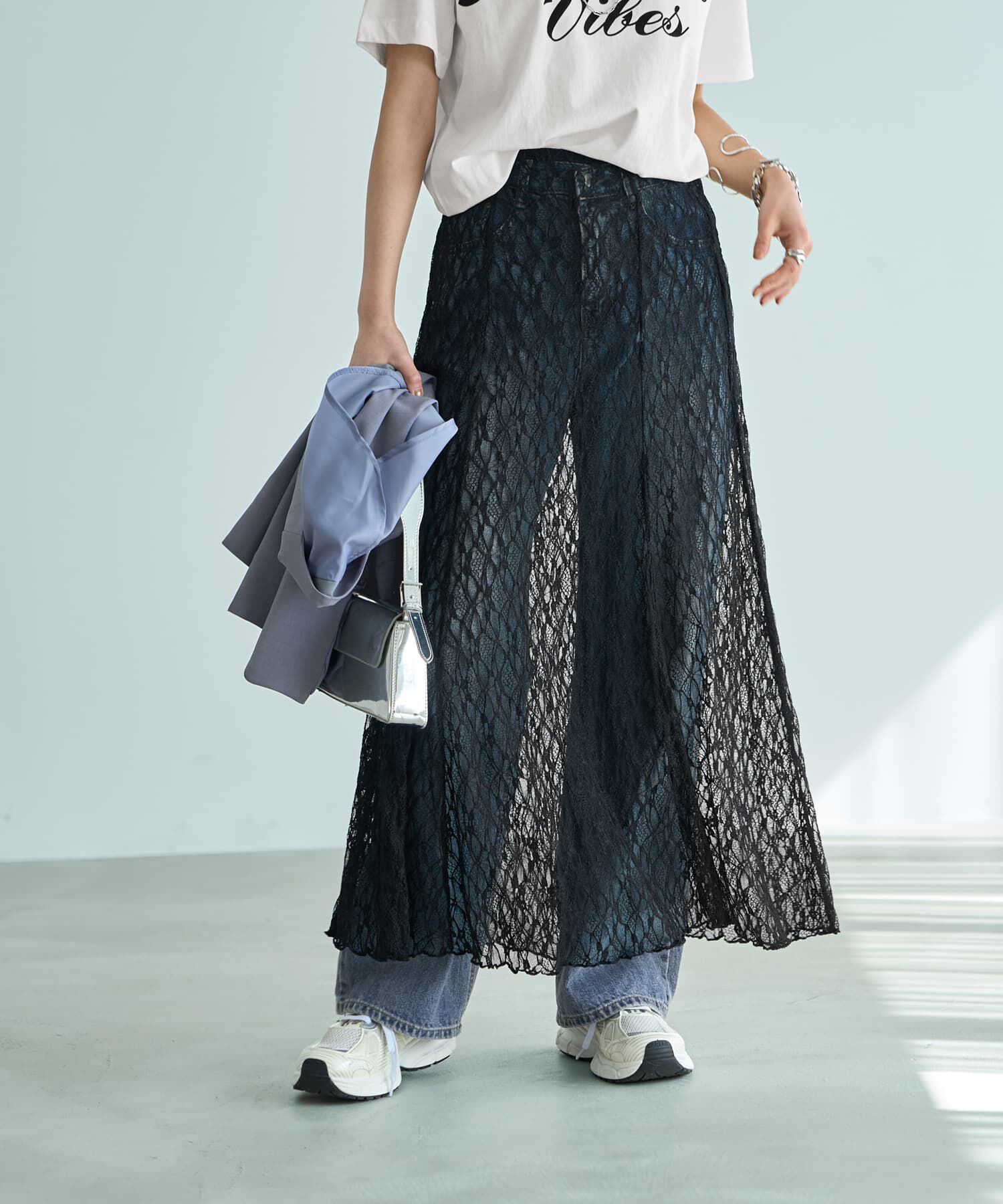 STYLE DELI「外せる2wayレーススカート」|スカート|