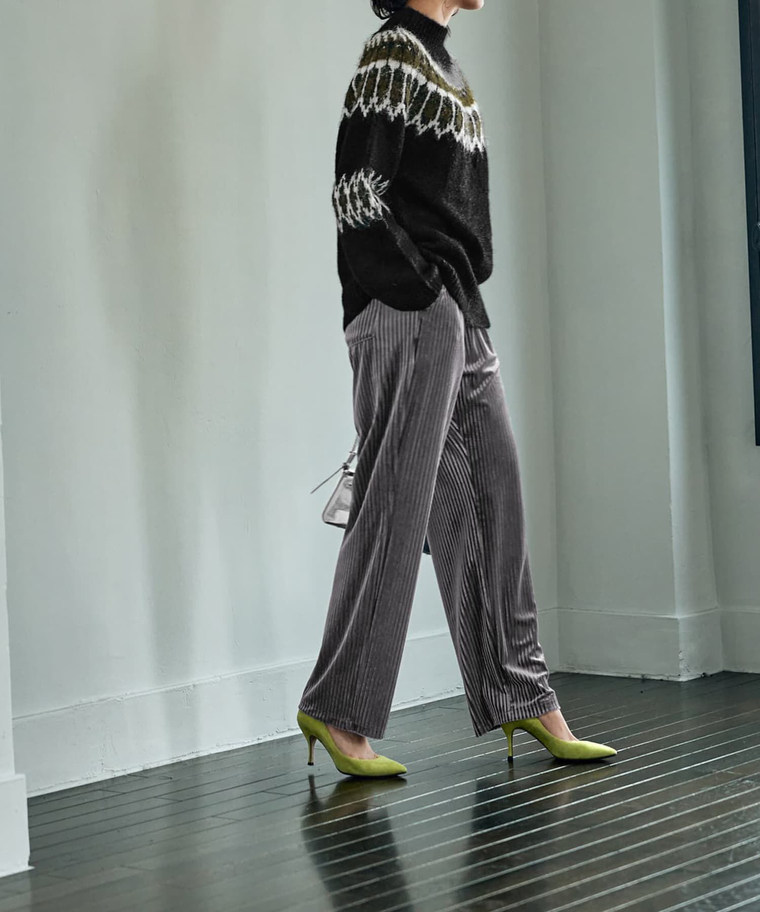 STYLE DELI「ストライプベロアリラックスパンツ」|その他|