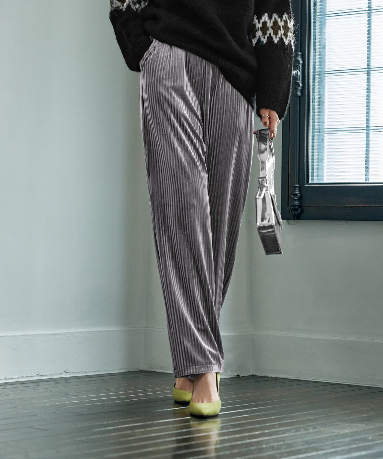 STYLE DELI「ストライプベロアリラックスパンツ」|その他|