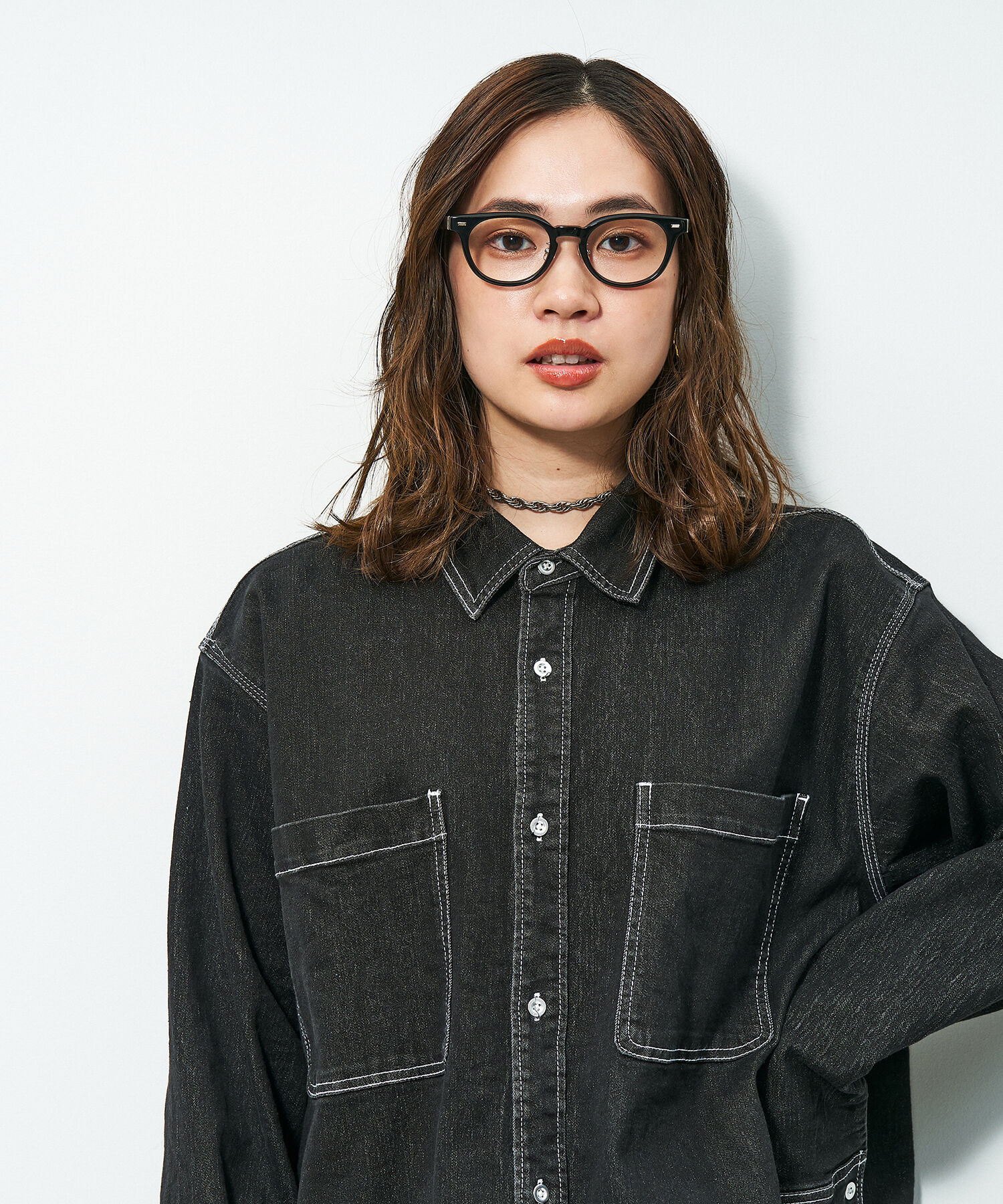  「Zoff｜STUDIO SEVEN｜ボストン型 メガネ｜太縁メガネ｜プラスチックフレーム レンズ交換券付き」|メガネ|