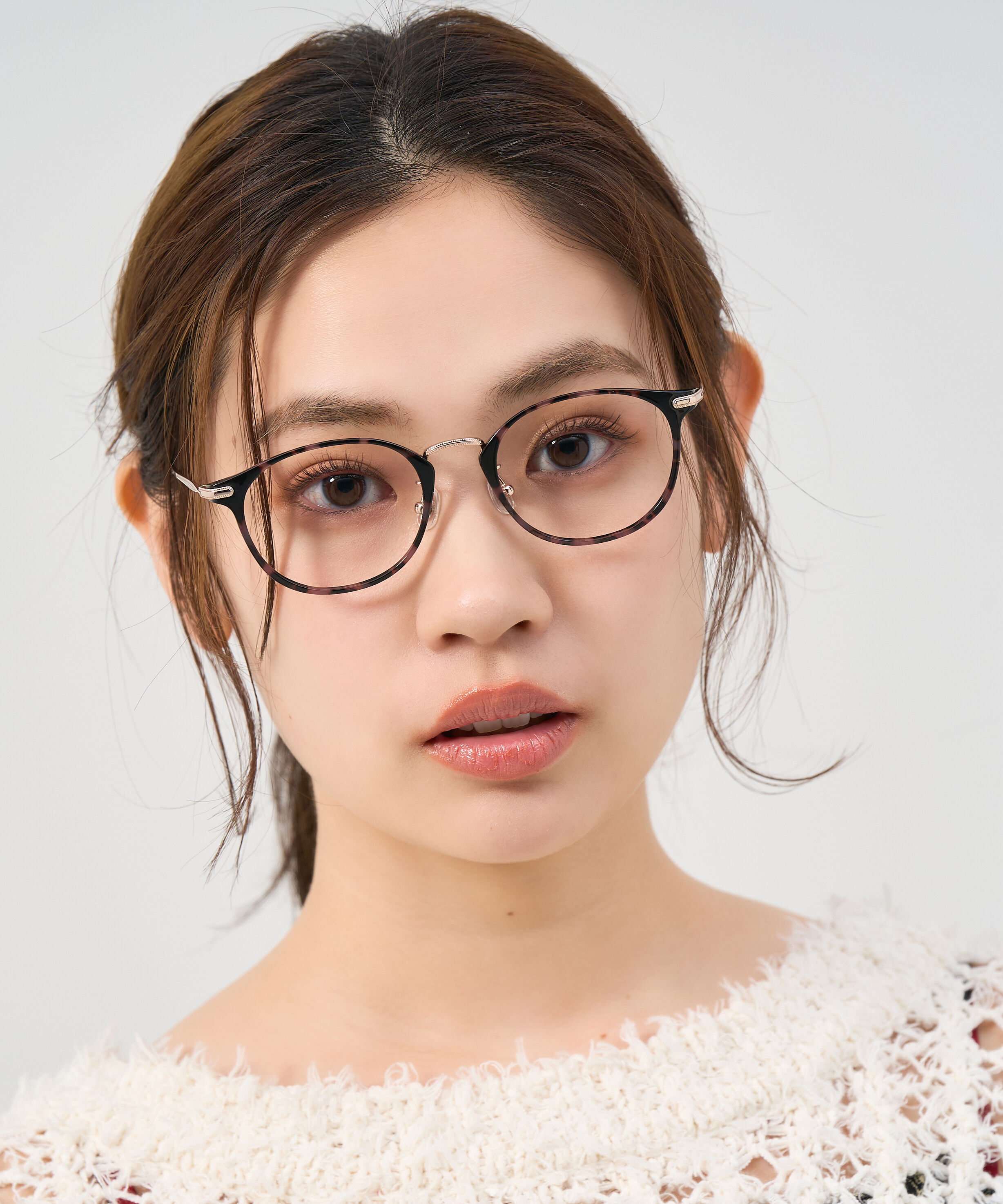  「ボストン型 軽量 メガネ｜ 軽量素材&times;チタン 大人可愛いメガネフレーム レンズ交換券付き」|メガネ|