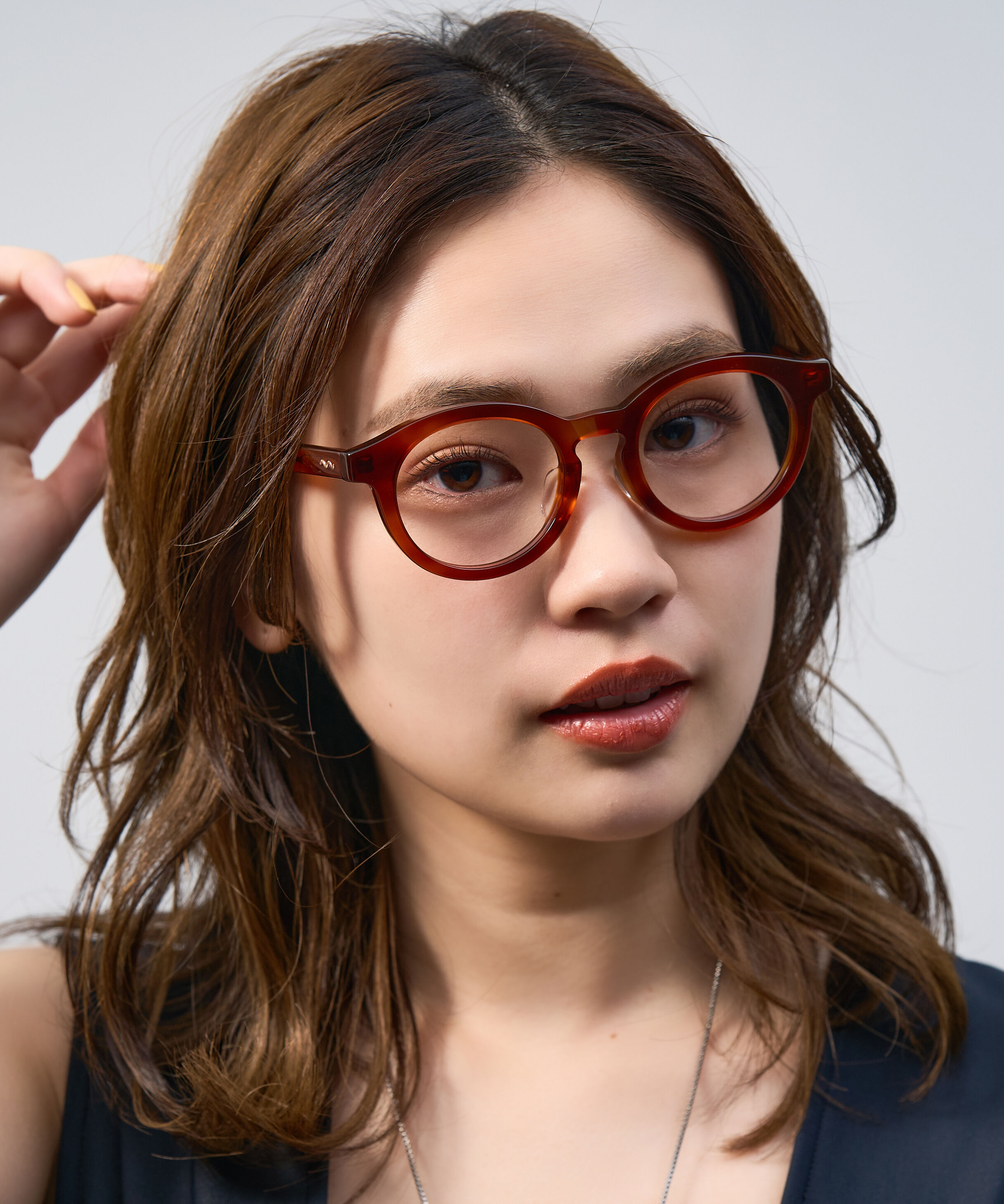  「Zoff | Kirimaru ボストン型 メガネ レンズ交換券付き 黒縁 太縁フレーム 小顔効果 きりまる」|メガネ|