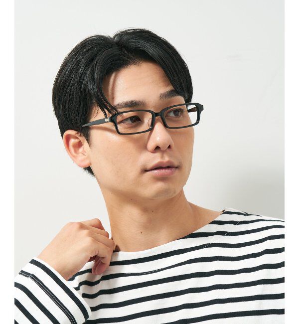  「スクエア型 メガネ｜ユニセックス 上質感のあるフレーム  レンズ交換券付」|メガネ|