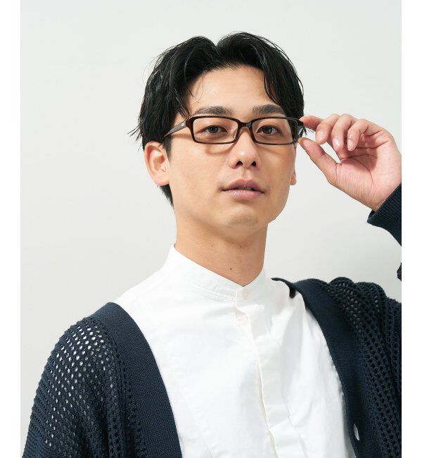  「スクエア型 メガネ｜ユニセックス 上質感のあるフレーム  レンズ交換券付」|メガネ|