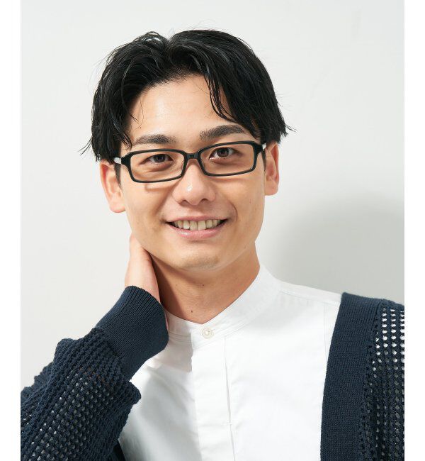  「スクエア型 メガネ｜ユニセックス 上質感のあるフレーム  レンズ交換券付」|メガネ|