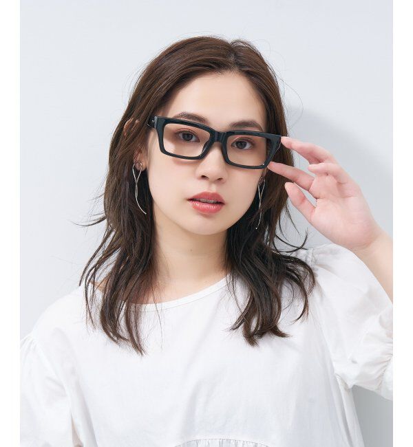  「ウェリントン型メガネ｜黒縁フレーム｜太縁フレーム｜Zoff｜BRIGADE レンズ交換券付」|メガネ|