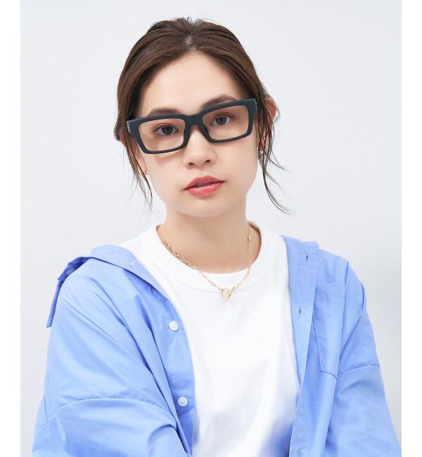  「ウェリントン型メガネ｜黒縁フレーム｜太縁フレーム｜Zoff｜BRIGADE レンズ交換券付」|メガネ|