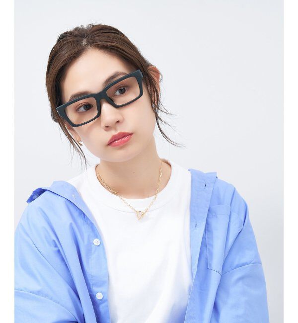  「ウェリントン型メガネ｜黒縁フレーム｜太縁フレーム｜Zoff｜BRIGADE レンズ交換券付」|メガネ|