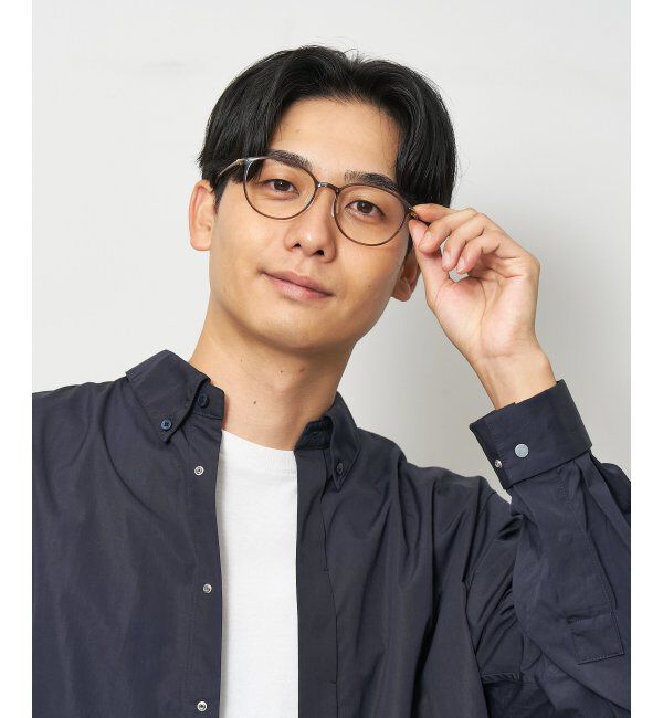  「ボストン型 メガネ 軽量 大人可愛い おうちメガネ 伊達メガネ レンズ交換券付」|メガネ|ブラウン系その他1