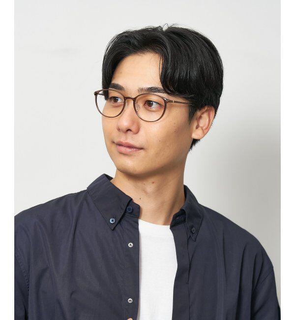  「ボストン型 メガネ 軽量 大人可愛い おうちメガネ 伊達メガネ レンズ交換券付」|メガネ|