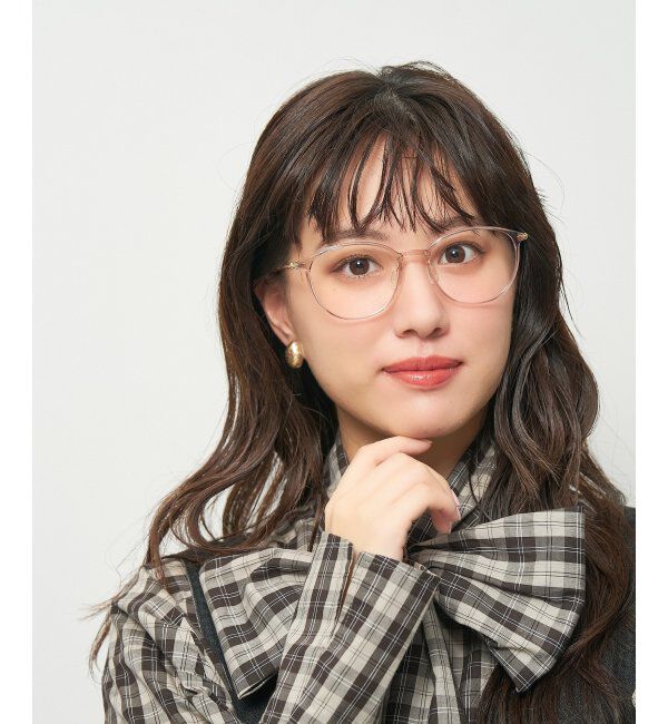  「ボストン型 メガネ 軽量 大人可愛い おうちメガネ 伊達メガネ レンズ交換券付」|メガネ|