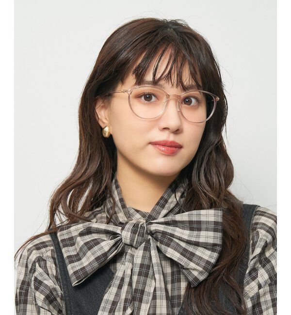  「ボストン型 メガネ 軽量 大人可愛い おうちメガネ 伊達メガネ レンズ交換券付」|メガネ|