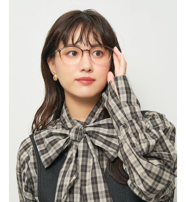  「ボストン型 メガネ 軽量 大人可愛い おうちメガネ 伊達メガネ レンズ交換券付」|メガネ|