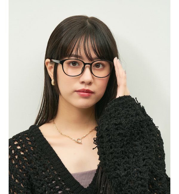  「ウェリントン型 メガネ チェック柄がおしゃれなフレーム/TRAD PATTERNS  レンズ交換券付」|メガネ|