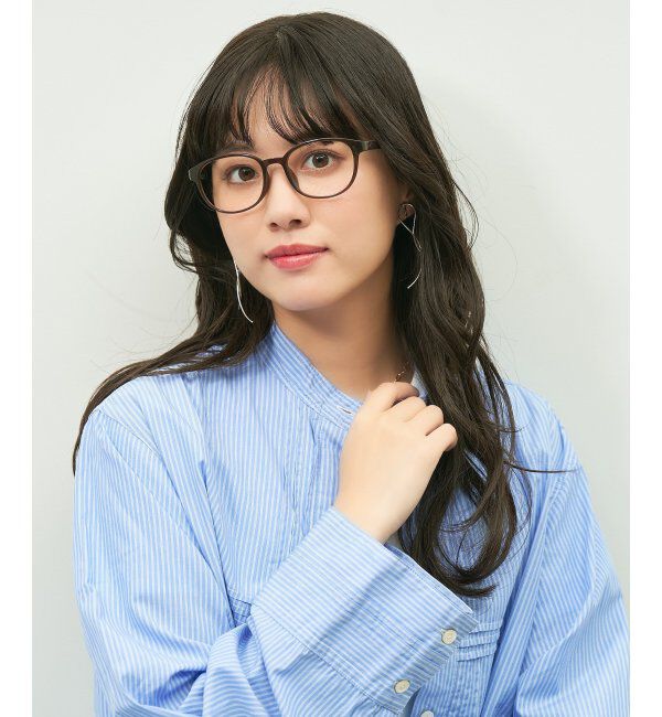  「ウェリントン型 メガネ チェック柄がおしゃれなフレーム/TRAD PATTERNS  レンズ交換券付」|メガネ|